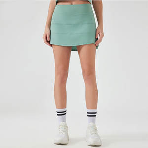 تنورة رياضية نسائية رائجة البيع بشعار مخصص، تنورة لليوغا والتنس والجري واللياقة البدنية، تنورة رياضية للصالة الرياضية والأنشطة الخارجية، شورت رياضي نسائي - Product Image 5