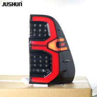 Luz Trasera LED JUSHUN para Toyota Hilux 2015-2023 Revo, Luz Trasera de Alto Brillo, Luz de Freno, Venta al por Mayor de Fábrica