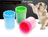 9*10 CM chiens chat pied lavage tasse animaux patte Massage tasse 100 pièces/carton doux Silicone brosse lavage tasse pour chien chats