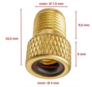 Adaptateurs de valve de vélo, lot de 10, DV et SV vers AV, Dunlop et valve française vers adaptateurs de bouchon de vélo de voiture, adaptateur de valve de <span class=keywords><strong>pneu</strong></span> - Product Image 2