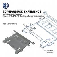 Support de cartouche de toner d'imprimante personnalisé |   Plaque de base en tôle de précision pour rouleau de développement et rouleau de transfert