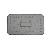 Tapis de salle de bain antidérapant, tapis de douche résistant aux taches, ajouré pour éviter l'accumulation d'eau, tapis de sol de toilette en PVC avec ventouses