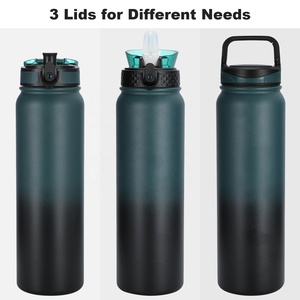 Bouteille isotherme en acier inoxydable à double paroi, revêtement poudré, pour le sport, très vendue - Product Image 2