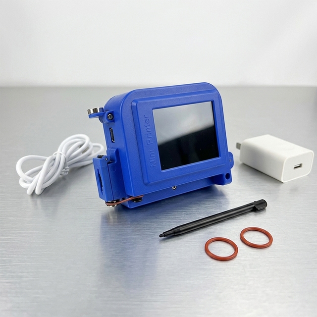 Handheld Mini Inkjet Coder Printer for Production Line Batch Number QR Code Logo Printing on Various Surfaces
