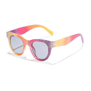 New <b>Glitter</b> Frame UV400 <b>Red</b> Summer Outdoor Sunglasses for Kids Children Boys Girls Toddler Baby - Product Image 2