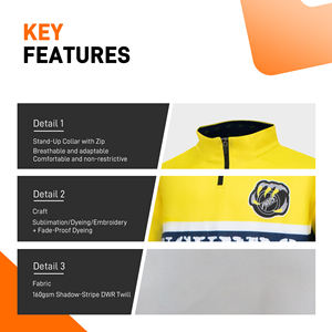 Chaquetas con Capucha de Hockey Personalizadas con Estampado de Transferencia de Calor, Camuflaje con Pedrería, Ecológicas, con Media Cremallera, Plegables, Hechas a Medida, OEM - Product Image 3