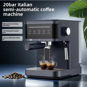 Cafetera Espresso de Plástico para Uso Doméstico, Compacta, Semiautomática, con Espumador de Leche de 20 Bares, Calentador de Agua de 1.8L, 20 Bares de Presión - Product Image 3