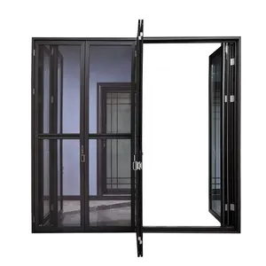 WANJIA, легкие в эксплуатации двухскладные двери, высококачественные складные двери, складные двери с москитным экраном