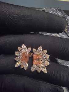 Pendientes de Diamantes, Joyería Fina, Corte Brillante Solitario, Piedras de Alta Claridad, Estilo Elegante y Minimalista, Regalo de Boda o Compromiso - Product Image 6