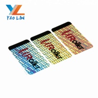 Logo personnalisé autocollant holographique effet arc-en-ciel autocollant hologramme 3D personnalisé