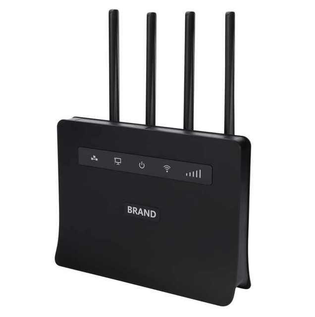 New MaxComm 4G LTE RJ-11 Modem Router WiFi External Antenna Dual-Band 2.4G/5G 1000Mbps LAN 3 Ports Firewall VPN VoIP