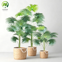 Palmier artificiel en pot de style California à plusieurs hauteurs, faible entretien, pour la décoration de la maison et du bureau