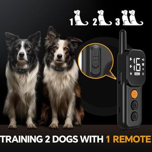 <strong>Dog</strong> <strong>Training</strong> <strong>Collar</strong>-2600ft Long Remote Control IP67 Waterproof 4 <strong>Training</strong> Modes Lighting, Beep, Vibration, Safe Shock For Twodog - Product Image 2