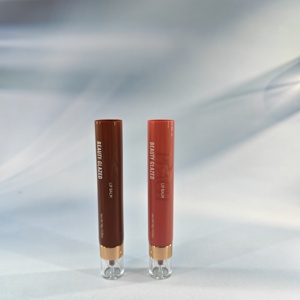 ลิปบาล์ม Beauty Glazed หลอดพลาสติกแบบไม่ปิดผนึก พิมพ์ลายซิลค์สกรีน ฝาลิปสติกใส PETG - Product Image 1