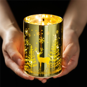 Vela <span class=keywords><strong>LED</strong></span> Aromática para el Hogar, Vela de Pilar Hecha a Mano con Aroma Personalizado para Navidad, Halloween, Diwali y Otras Festividades - Product Image 4