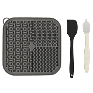 Alfombrilla de Silicona de Grado Alimenticio para Lamer y Alimentar Lentamente a Mascotas, con Succión, en Oferta - Product Image 1