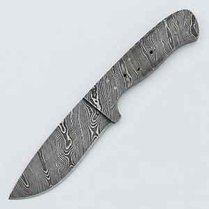BA Enterprises - Hoja de Acero de Damasco Hecha a Mano de Grado Industrial para Fabricación de Cuchillos, Punta Caída, 100% Calidad - Product Image 1