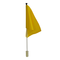 Drapeau de disc-golf en nylon durable avec impression de logo personnalisée, 35x50cm, options multicolores, marque Hippo Sport, modèle HSF-001