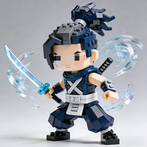 Ensemble de blocs de construction en plastique MOC personnalisés pour personnage <span class=keywords><strong>Ninja</strong></span>, pour adultes et enfants, cadeau créatif, objet de décoration - Product Image 3