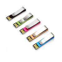 Nuevo USB 2.0 de Metal Grabado con Forma de Libro/Clip para Corbata, Memoria USB con Logotipo Personalizado, Garantía de 1 Año, Modelo YRX-155