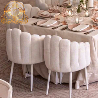 Chaise de salle à manger en velours beige avec pieds en acier inoxydable, design moderne et simple, pour la maison, les événements, les banquets