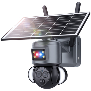 Caméra de sécurité solaire 4G LTE à double objectif 360° °   Affichage 4K UHD : Protection fiable hors réseau pour les fermes et les chantiers de construction - Product Image 3