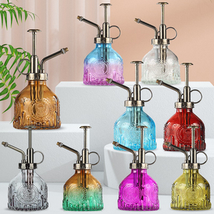 Retro Bronze Glass Watering Can with <strong>Manual</strong> Pump <strong>Sprayer</strong> for Home Use on Plants Gardens for Farm Applications Indoor Home Decor - Product Image 2