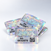 Étiquette anti-contrefaçon, autocollants avec code QR 3D, impression holographique, autocollant de sécurité inviolable, hologramme