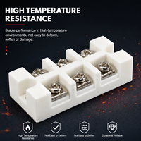 Bloc de bornes en céramique résistant aux hautes températures 10A-100A, connecteur de fils à visser en porcelaine pour appareils électriques de chauffage