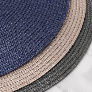 Scandinavian Style Round Woven Western Placemats Dining Table Heat Insulation Anti-scald Coffee <b>Cups</b> and Bowls <b>Mats</b> - Product Image 2