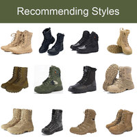 Bottes tactiques en caoutchouc YAKEDA pour la randonnée en plein air, bottes d'entraînement pour opérateurs, antidérapantes, bottes de combat du désert, chaussures tactiques de plein air