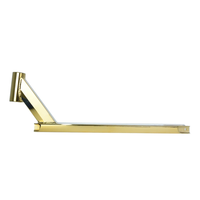 Plateau de scooter de stunt Gold Pro en aluminium 6061 T6 haute précision CNC