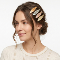 Épingle à cheveux en acétate motif poisson océanique, pince à cheveux colorée et mignonne en forme de poisson, accessoire de coiffure pour femmes au quotidien