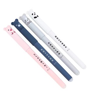 Promotional Toy School Supplies Cartoon Cute Pet Animal Neutral Pen Student Erasable Neutral Pen Office Crystal Blue Writing Pen