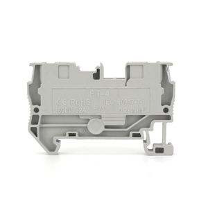 PT4 4mm ² kết nối thức ăn thông qua đẩy trong Din Rail springterminal khối - Product Image 2