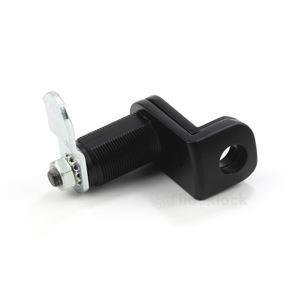 ロッカー用ブラックキーレスカムロック 亜鉛合金南京錠対応 四分一回転カムラッチ - Product Image 2