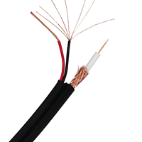 Penjualan Kabel Jaringan Berkualitas Tinggi Outdoor UTP Siamese CABLE/cat5e+RVV LAN Cable