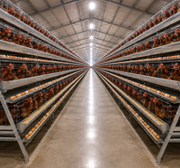 Nouvelle Offre Spéciale : Cage à Poules à 3 Niveaux Type A pour 96 Oiseaux – Équipement Complet pour Ferme Avicole
