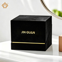 Boîte cadeau en velours, boîte de rangement pour cosmétiques et huiles essentielles de luxe avec insert compartimenté, forme personnalisée, couleur, logo en feuille d'or