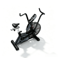 Bicicleta de aire comercial para gimnasio, bicicleta estática con resistencia ajustable para entrenamiento cardiovascular, bicicleta de aire para fitness, club o uso doméstico.