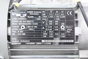 Moteur à engrenages PLC GKR03-2M VAK 063C12 Inc MDEMAIG063-12C0C - Product Image 2