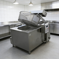 Friteuse électrique professionnelle, friteuse robuste avec robinet d'huile en acier inoxydable, facile à utiliser