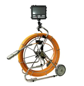 Drainage Pipe CCTV Chimney Inspection Camera system with pan/tilt camera and 120m cable
