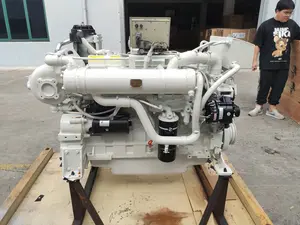 Motor de barco, na linha 6 cilindros 4 tempos água resfriada sdecorca shang8.1 200hp 250hp 300hp 350hp 400hp motor marinho de barco