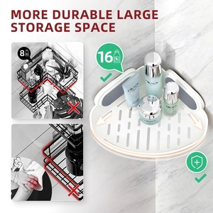 TAILI Kitchen <strong>Suction</strong> Cup Storage Rack Vacuum Wall Storage Corner Basket Rack <strong>Suction</strong> Cup Shower Caddy <strong>Bathroom</strong> <strong>Shelves</strong> - Product Image 5