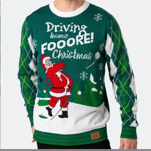 Suéter Navideño Personalizado para Hombre, Tejido, Holgado, con Dibujos Animados, Nuevo Estilo para Otoño e Invierno, Jersey de Punto para Hombre - Product Image 4