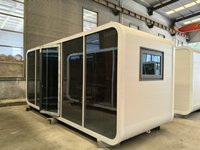 Unidade Cápsula Pré-fabricada Apple Cabin, Casa Contêiner Portátil Expansível, Montagem Rápida e Fácil, com Banheiro, para Casa, Sala de Estudo e Uso Diário