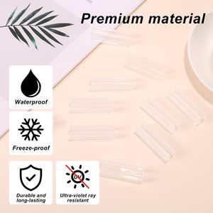 10 Piezas de Soportes de Montaje para Cuerda de Luz de Neón Acrílica, Clips de Fijación de Tiras LED Transparentes, Adhesivos e Impermeables para Madera, Vidrio, Mármol, Azulejos y Paredes - Product Image 3