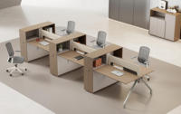 Bureau de direction moderne en bois en forme de L extensible avec pieds en métal, mobilier commercial