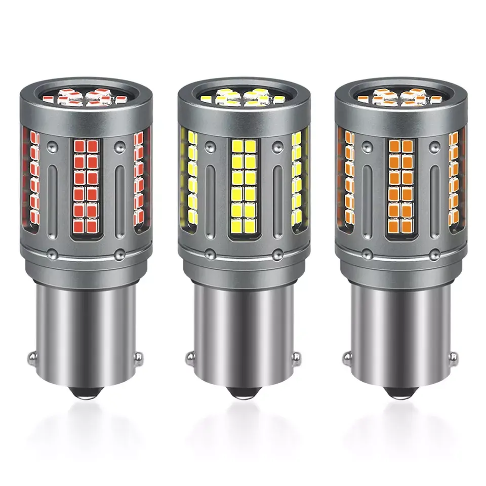 Lâmpada de led 2016 84smd canbus, lâmpada de seta de carro 1157, luz de freio 21w, lâmpada de seta